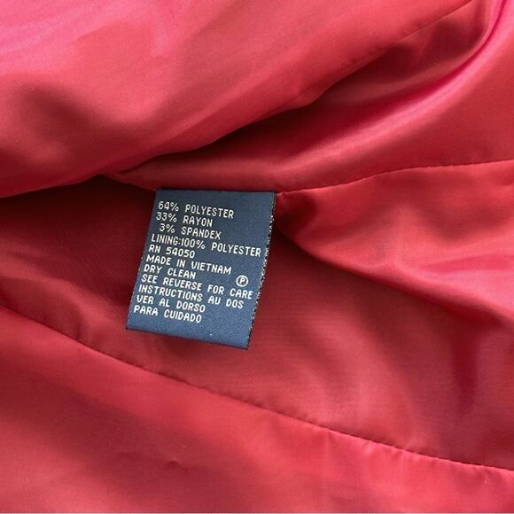 Evan Picone Suit Blazer Gray Pinstripe Faux Flap Pockets Blazer Jacket Size 6 - Picture 10 of 13